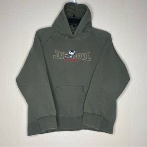 Vintage Peanuts Snoopy Hoodie Sweatshirt Embroidered Joe Cool Original Sz Small